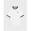 Sinsay - Pamučna oversize majica sa natpisom - belo