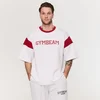 GymBeam Premium Heavyweight Varsity T-Shirt White
