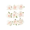 Samolepilno papirnato cvetje - vrtnice, roza, 9 kosov