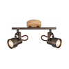 Brilo - LED spot svetiljka TAHUN 2xGU10/5W/230V braon
