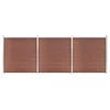 VIDAXL Vrtna ograja WPC 526x186 cm rjava