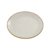 Oval plate, porcelain, 24cm, Seasons, Grey - Porland
