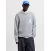 JACK & JONES Pulover JCOLEGACY pegasto siva/bela