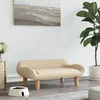 Vidaxl vidaXL Pasja postelja, kremna, 70x40x24 cm, prevlečena s tkanino
