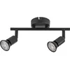 Rabalux 73146 - Spot svetiljka NORTON 2xGU10/25W/230V crna