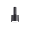 Ideal Lux - Luster na sajli HOLLY 1xE27/60W/230V prečnik 12 cm crna