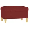 Vidaxl Stolček za noge vinsko rdeč 60x50x41 cm blago