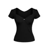 REGINA FASHION Majica Sweetheart top črna