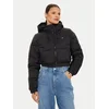 Tommy Jeans Prehodna jakna črna