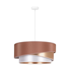 Duolla - Luster na sajli KOBO 1xE27/15W/230V O 45 cm bež/zlatna/bela