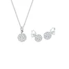 ELLI Set nakita Swarovskikugel, srebrna