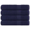 shumee vidaXL Brisače 4 kos modra 100x200 cm 360 g/m2 100% bombaž