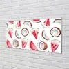 tulup.si Slika na akrilnem steklu Kokosovo lubenica 120x60 cm 2 obešalnika