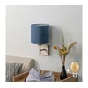 BRILAGI - LED zidno svetlo NUBILA 1xE27/60W/230V mat hrom/tamno plava