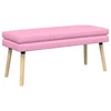 Vidaxl Dvojna klop Roza 110 x 40 x 47 cm Blago