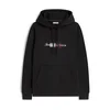 TOMMY HILFIGER Majica  burgund / črna / bela