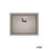 Milo Granitna sudopera Qubus, o90, 56x44cm, Pure sand sifon