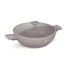 Wok ponev s pokrovko in titanovo površino Taupe 30cm 55078