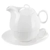 shumee Porcelanski vrč s skodelico za kuhanje kave, čaja, zelišč