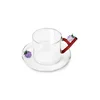 Ichendorf Milano skodelica s podstavkom iz borosilikatnega stekla Fruits and Flowers 300 ml