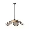 Osram - Viseći luster na sajli DECOR RATTAN 1xE27/15W/230V, prečnik 69 cm, bež/crna