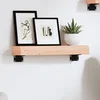 Zidna polica 40 x 10 x 6 cm od neobrađene masivne hrastovine