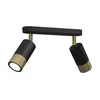 Spot svetiljka LINK 2xGU10/8W/230V crna/mesing