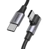 Ugreen us334 usb-c to usb-c pd fast charging 90 degree cable 5a max black 1m ( 093-0080 )