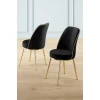 HANAH HOME Set 4 stolice Pefa Black Gold