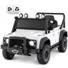 Northix 12V Otroški Električni Avtomobilček Land Rover Defender z Daljinskim Upravljalnikom - Bel