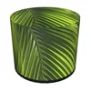 shumee Dekorativni tabure, Bertoni, potisk Palme - okrogel tabure za dnevno sobo, predsobo, valj 40 cm, eleganten, z zadrgo, pralni