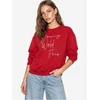 Bianco Lucci Majica Sweatshirts rdeča