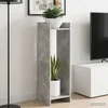 Stalak za biljke s policom Betonsko Siva 30 x 30 x 100 cm