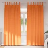 vidaXL Zatemnitvene zavese 2 pcs Svetlo oranžna 225 x 140 cm Poliester