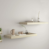 Plutajuće zidne police 2 kom boja hrasta 60 x 23,5 x 3,8 cm MDF