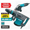 Elektro-pneumatski čekić za štemovanje Makita HM1203C, SDS-max + poklon ugaona brusilica GA5030 u koferu