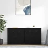 Komode 2 pcs Crni hrast 70 x 35,5 x 67,5 cm Konstruirano drvo