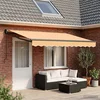 Povlačivi tende Pijesak 4 × 3 m 100% Poliester i Aluminij