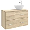 Set namještaja za kupaonicu 2 pcs Hrast sonoma