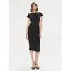 Calvin Klein Poletna obleka Q-Nova K20K206537 Črna Slim Fit