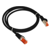 Patch kabel F/UTP kat 6 PVC 0,25 m črne barve ALANTEC