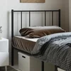 Vidaxl Kovinsko nadomestno vzglavje črno 80 cm