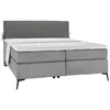Hom`in POSTELJA BOXSPRING 140 cm x 200 cm , tekstil siva, temno siva