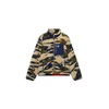 Superdry & Co Jopa iz flisa TERRAIN bež/marine/rjasto rjava/oliva