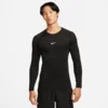 Nike M NP DF TIGHT TOP LS, muška majica dugi rukav za fitnes, crna FB7919