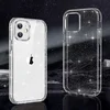 Infostyle Silikonski ovitek Crystal Glitter za iPhone 14 Plus/15 Plus - Srebrna