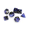 Kockice Chessex - Polyhedral - Gemini - Black-Blue & Gold (7)