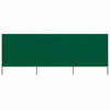 Den 3-panelni vetrobran tkanina 400x80 cm zelen