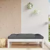 Vidaxl vidaXL Vrtni stolček za noge bel 120x80 cm masiven borov les