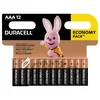 BATERIJA ALKALNA 1,5V AAA BASIC PK12 DURACELL LR03 BLISTER